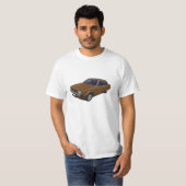Brauner T - Shirt Tür Toyota Corolla DX KE70 2 (Vorne ganz)