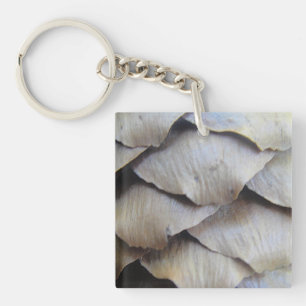 Brauner Tannenkegel Schlüsselanhänger