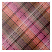 Brauner Tartan Fliese (Vorderseite)