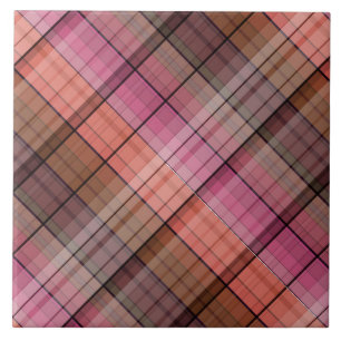 Brauner Tartan Fliese