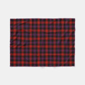 Brauner Tartan Kariertes Muster Fleecedecke (Vorderseite (Horizontal))