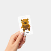 Brauner Teddybär Ausweis (Handheld)