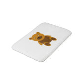 Brauner Teddybär Badematte (Schrägansicht)