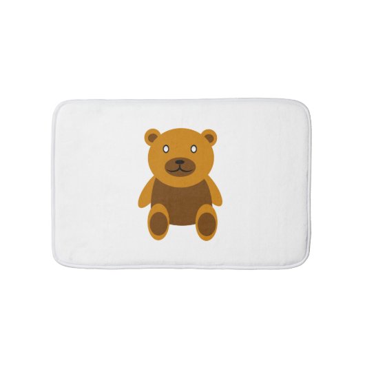 Brauner Teddybär Badematte (Vorderseite)