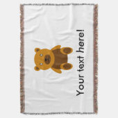 Brauner Teddybär Decke (Vorderseite Vertikal)