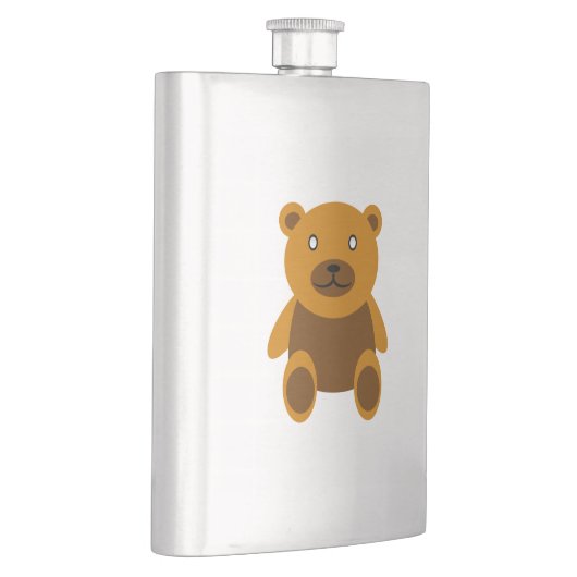 Brauner Teddybär Flachmann (Rechts)