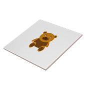 Brauner Teddybär Fliese (Seite)