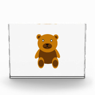 Brauner Teddybär Fotoblock