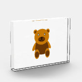 Brauner Teddybär Fotoblock (Links)