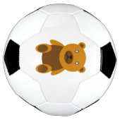 Brauner Teddybär Fußball (Gedreht)