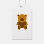 Brauner Teddybär Geschenkanhänger (Vorderseite)