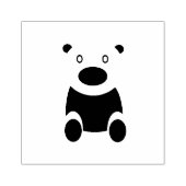Brauner Teddybär Gummistempel (Prägung)