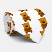 Brauner Teddybär Krawatte (Gerollt)