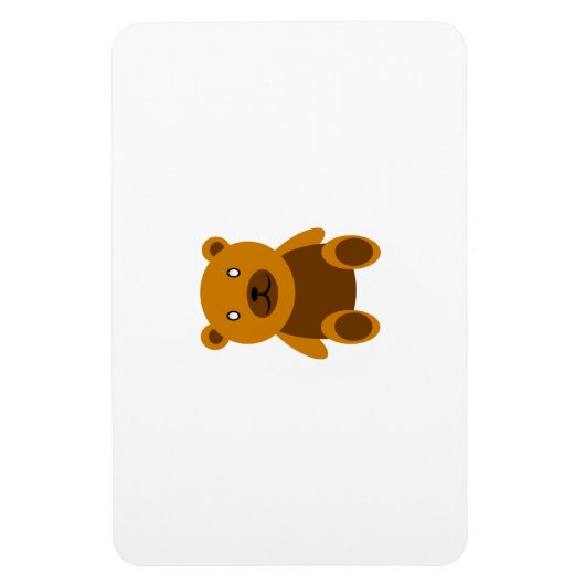 Brauner Teddybär Magnet (Vertikal)