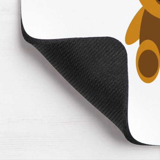 Brauner Teddybär Mousepad (Ecke)