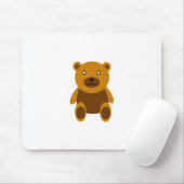 Brauner Teddybär Mousepad (Mit Mouse)