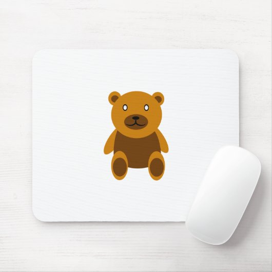 Brauner Teddybär Mousepad (Mit Mouse)