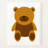 Brauner Teddybär Planer (Rückseite)