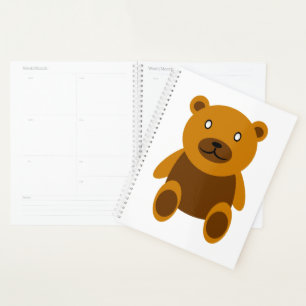 Brauner Teddybär Planer