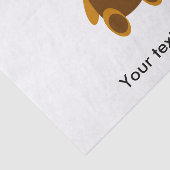 Brauner Teddybär Seidenpapier (Ausschnitt)