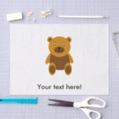 Brauner Teddybär Seidenpapier (Handwerk)