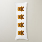 Brauner Teddybär Seitenschläferkissen (Vorderseite Vertikal)
