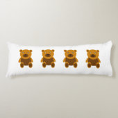 Brauner Teddybär Seitenschläferkissen (Vorderseite)