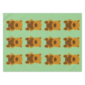 Brauner Teddybär Tischdecke (Vorderseite (Horizontal))