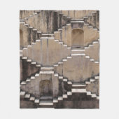 Brauner Tempelentwurf Fleecedecke (Vorderseite)