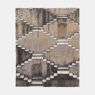 Brauner Tempelentwurf Fleecedecke