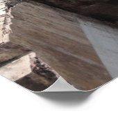 Brauner Tempelentwurf Poster (Ecke)