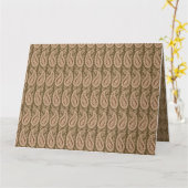 Brauner Teppich mit detailliertem Motivmuster mit Karte (Gelbe Blume)