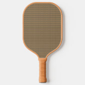 brauner und beigefarbener Hintergrund Pickleball Schläger (Vorderseite)