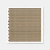 brauner und beigefarbener Hintergrund Serviette (Vorderseite)