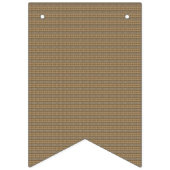 brauner und beigefarbener Hintergrund Wimpelkette (Erste Fahne)