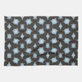 brauner und blauer Spaß Geschirrtuch (Horizontal)