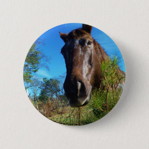 Brauner und cremefarbener Himmel Button