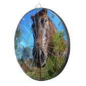 Brauner und cremefarbener Himmel Dartscheibe (Vorderseite rechts)