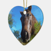 Brauner und cremefarbener Himmel Keramikornament (Links)