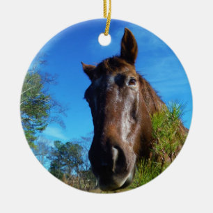 Brauner und cremefarbener Himmel Keramikornament