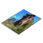 Brauner und cremefarbener Himmel Notizblock (Linke Seite)