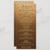 Brauner und Gold-Glitzer Programm (Vorne/Hinten)