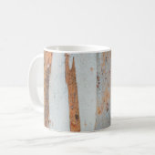 Brauner und grauer Baumstamm Kaffeetasse (Vorderseite Links)