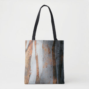 Brauner und grauer Baumstamm Tasche
