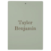 Brauner und grauer Vogel mit langem Schnabel Klemmbrett (Rückseite)