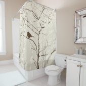 Brauner und Mandelbird in Baumgraf grau-neutral Duschvorhang (Beispiel)