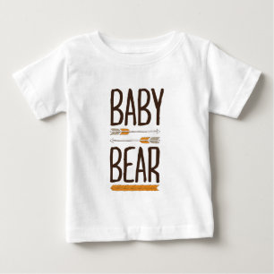 Brauner und orangefarbener Handzieher Typ Grizzly Baby T-shirt