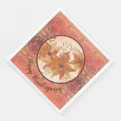 Brauner und Orangener Herbst Serviette (Ecke)