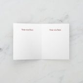 Brauner und roter türkischer Erntedank geklappt Einladung (Innenseite)