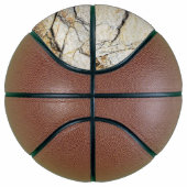 Brauner und schwarz getexturierter Stabstein Basketball (Rechts)